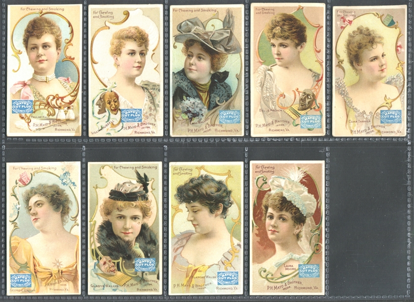 N295 Mayo Cut Plug Actresses Lot of (9) Cards