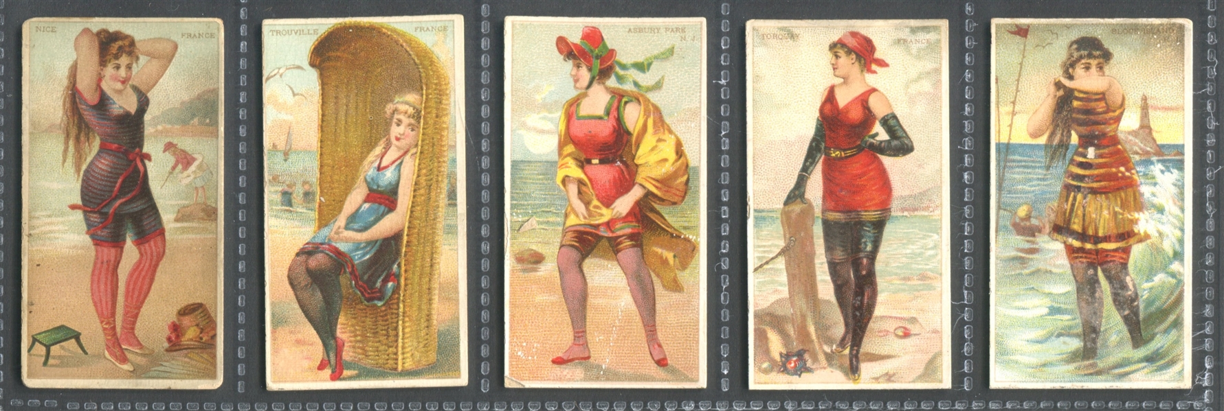 N232 Kinney Surf Beauties Lot of (5) Cards