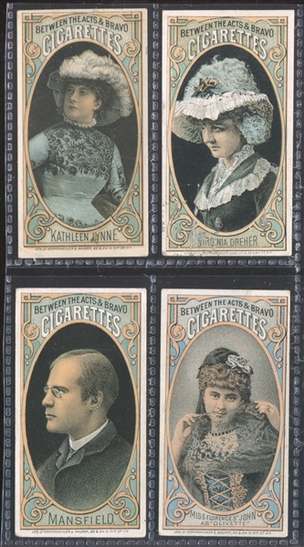 N342 Halls Between the Acts Actors/Actresses Lot of (4) Cards