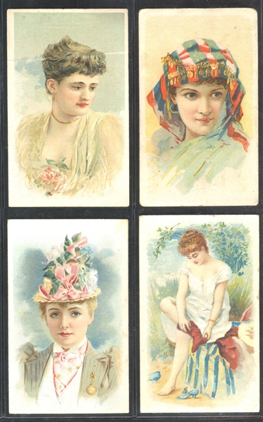 N453 Banner Night Watch Actresses Lot of (4) Cards