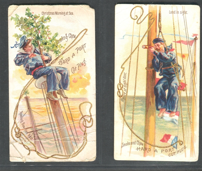 N459 Thompson Moore Rope Knots Lot of (2) Cards