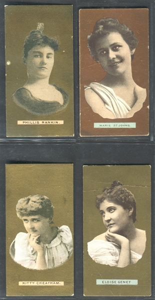 N253 Lorillard Actresses Lot of (4) Cards