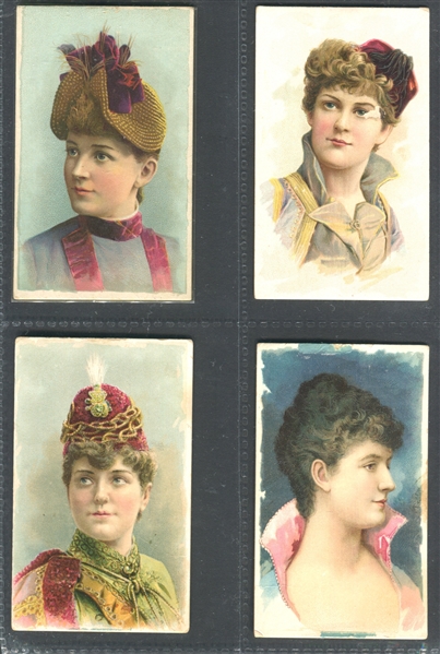 N129 Duke Honest Long Cut Stars of the Stage (1st series with 3rd series backs) Lot of (10) Cards