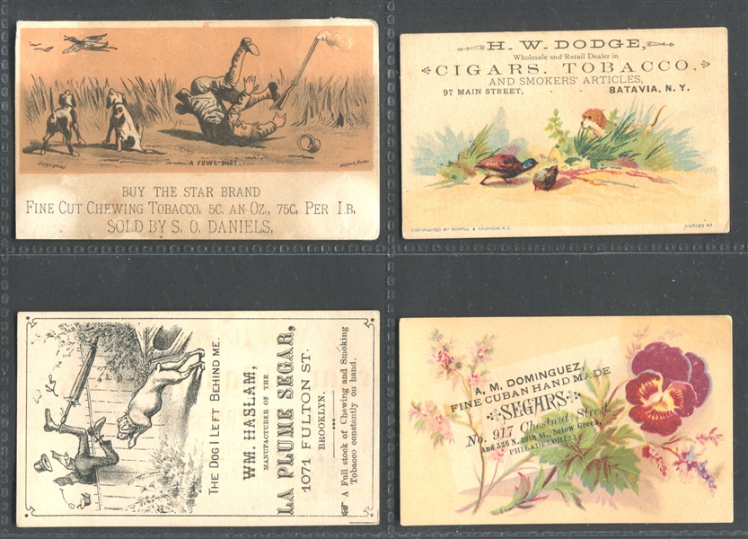 Vintage Trade Card Lot of (11) With Cigar/Tobacco and Others