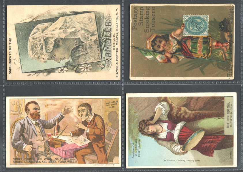 Vintage Trade Card Lot of (11) With Cigar/Tobacco and Others