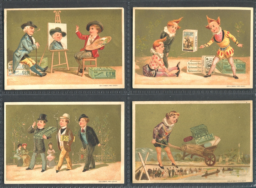 Vintage Allen & Ginter Richmond Gem Lot of (7) Trade Cards from a series