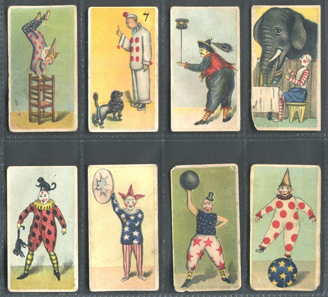 E43 American Caramel Circus Near Set of (18/20) Cards