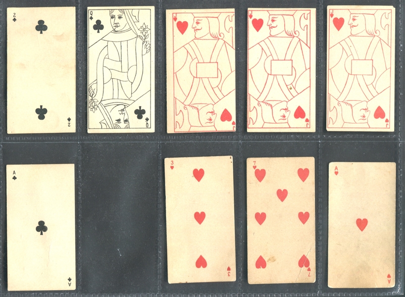 N233 Kinney Transparent Playing Cards Near Set of (39/50) Cards