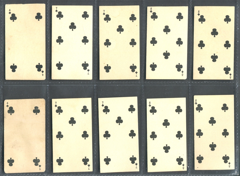 N233 Kinney Transparent Playing Cards Near Set of (39/50) Cards