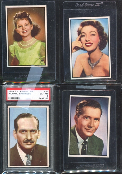 1953 Bowman TV & Radio Stars of NBC Complete Set of (96) Cards