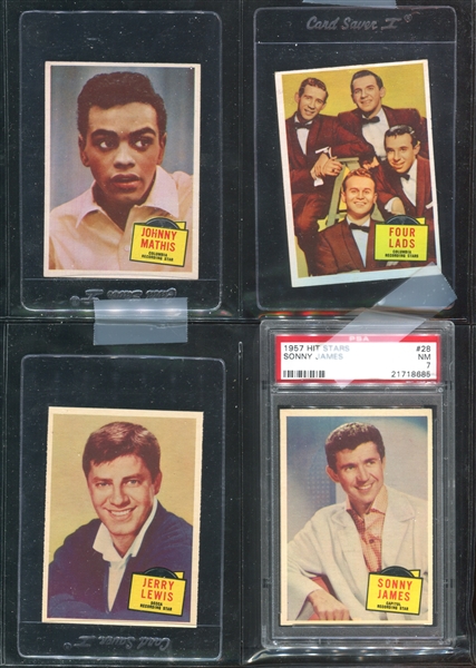 1957 Topps Hit Stars Complete Set of (88) Cards