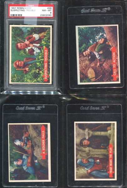 1957 Topps Robin Hood Complete Set of (60) Cards Plus Extrass