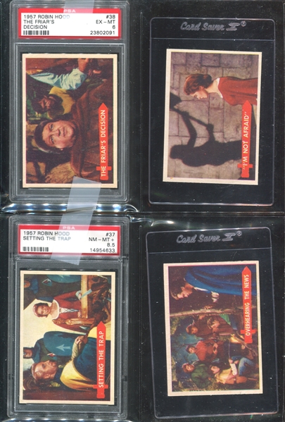 1957 Topps Robin Hood Complete Set of (60) Cards Plus Extrass