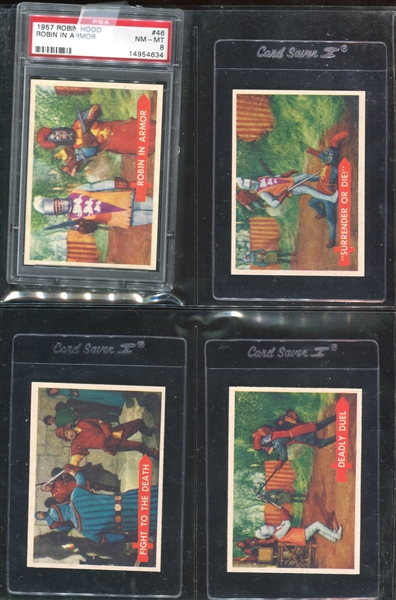 1957 Topps Robin Hood Complete Set of (60) Cards Plus Extrass