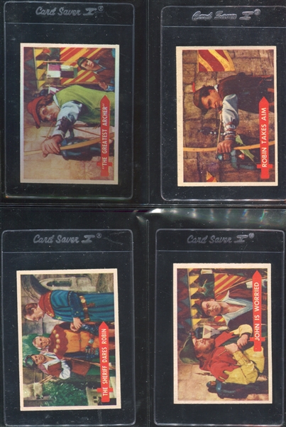 1957 Topps Robin Hood Complete Set of (60) Cards Plus Extrass