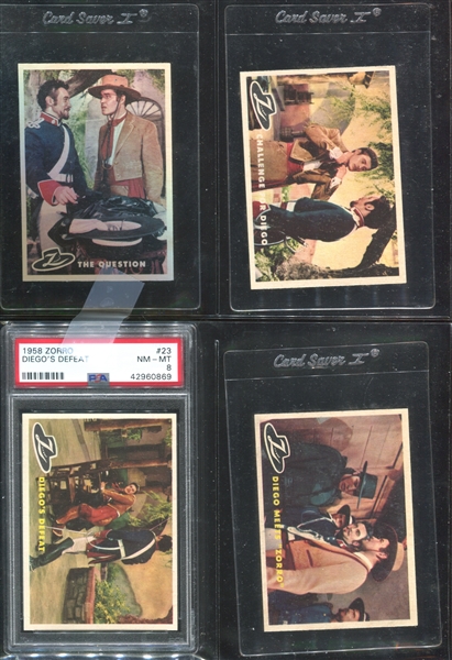 1958 Topps Zorro Complete Set of (88) Cards