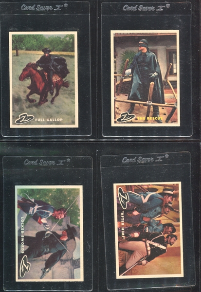 1958 Topps Zorro Complete Set of (88) Cards