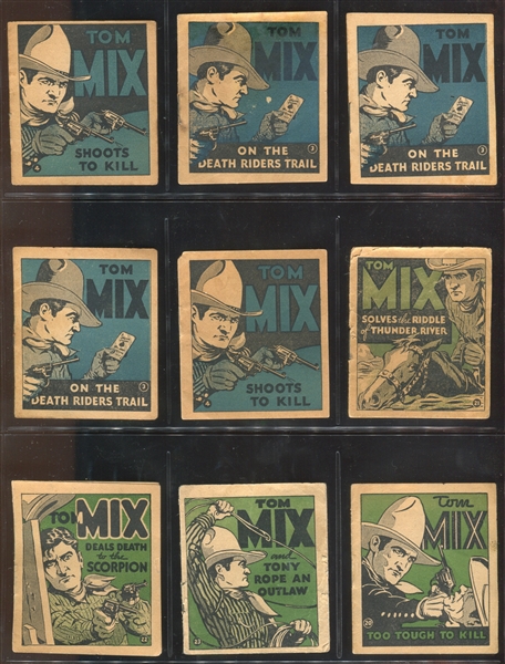 R151 National Chicle Tom Mix Booklets Lot of (29) 