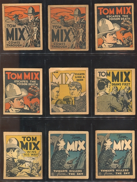 R151 National Chicle Tom Mix Booklets Lot of (29) 