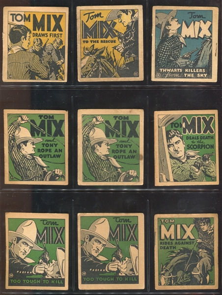 R151 National Chicle Tom Mix Booklets Lot of (29) 