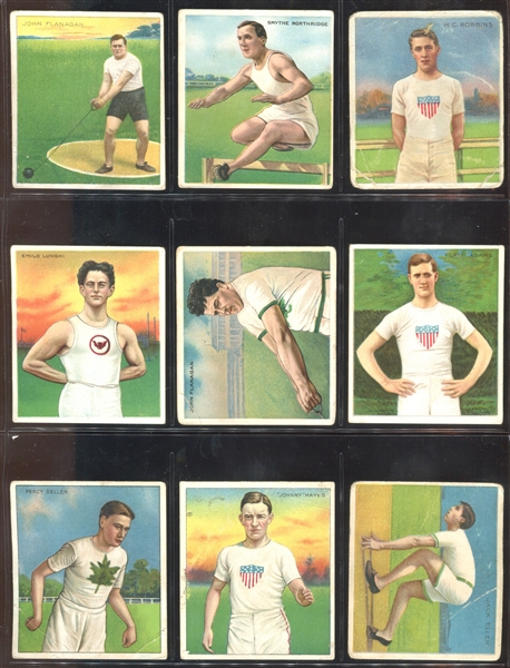 T218 Championship Athletes and Prize Fighters Mixed Back Lot of(21) Cards