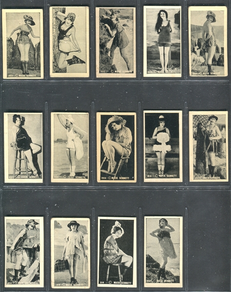 T85-2C Strollers Cigarettes Mack Sennett Subset Lof of (14) Cards