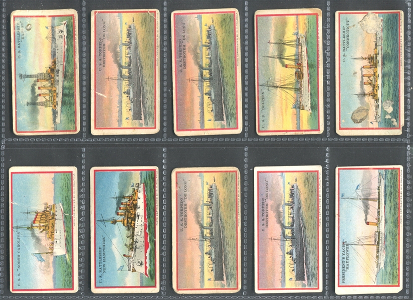 E3 American Caramel Battleships Lot of (10) Cards