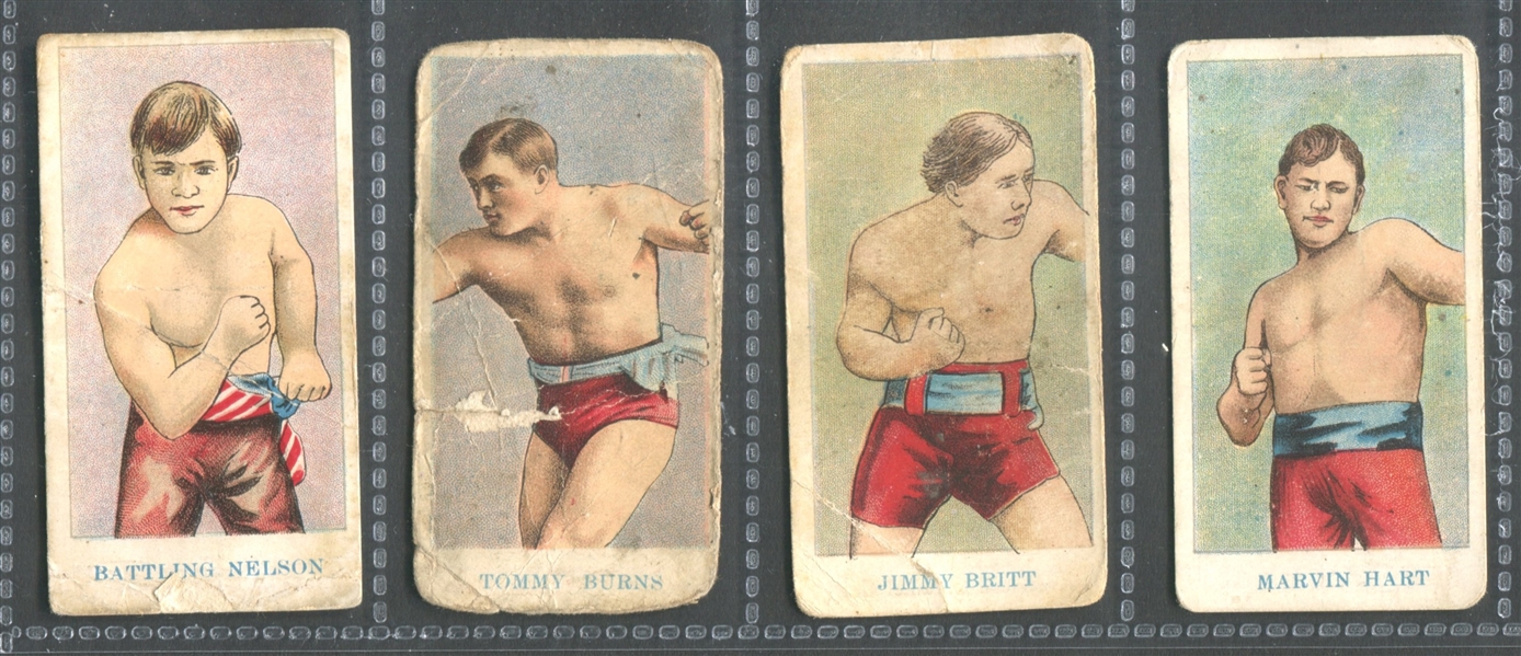 E75 American Caramel Prize Fighter Series Lot of (12) Cards