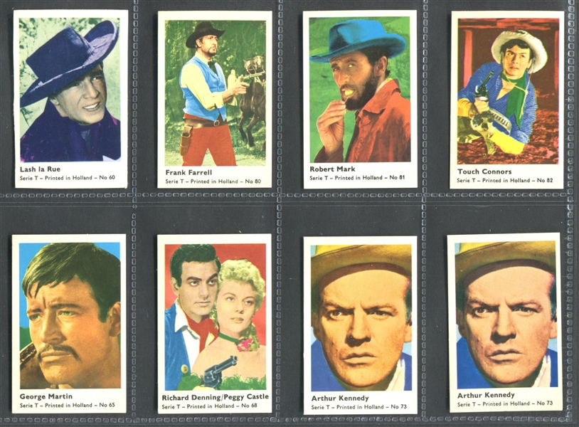 1950's Dutch Movie Star Cards T Series Lot of (20) Cards