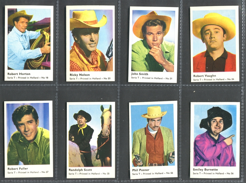 1950's Dutch Movie Star Cards T Series Lot of (20) Cards