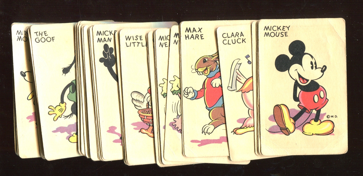 1950's Whitman Walt Disney Old Maid Cards