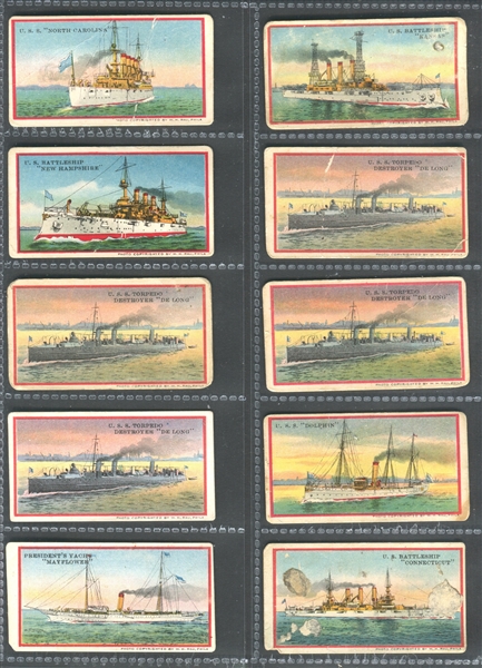 E3 American Caramel Battleships Lot of (10) Cards