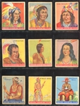 R73 Goudey Gum Indian Gum Complete Set of (216) Cards with (10) Key Variations