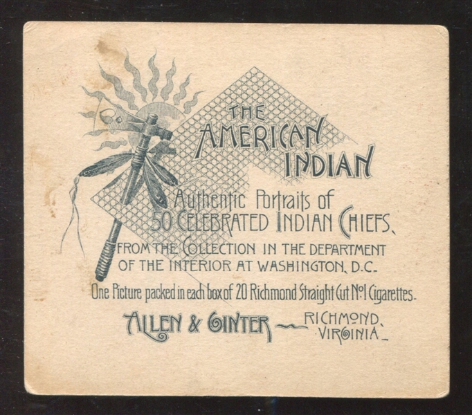 N36 Allen & Ginter American Indians (Large Format) Noon Day