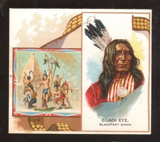 N36 Allen & Ginter American Indians (Large Format) Black Eye