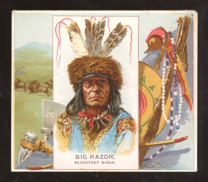 N36 Allen & Ginter American Indians (Large Format) Big Razor