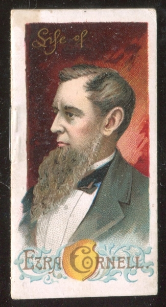 N79 Duke Tobacco History of Poor Boys - Ezra Cornell