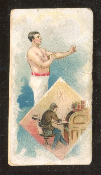 N79 Duke Tobacco History of Poor Boys - John L. Sullivan