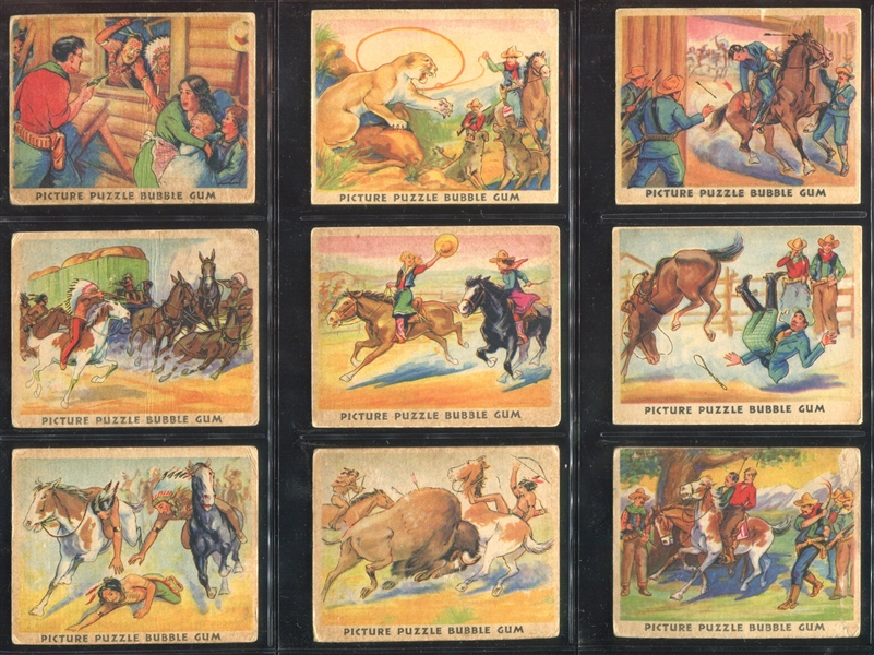 R172 Gum Inc Wild West Series (No Puzzle) Lot of (14) Cards