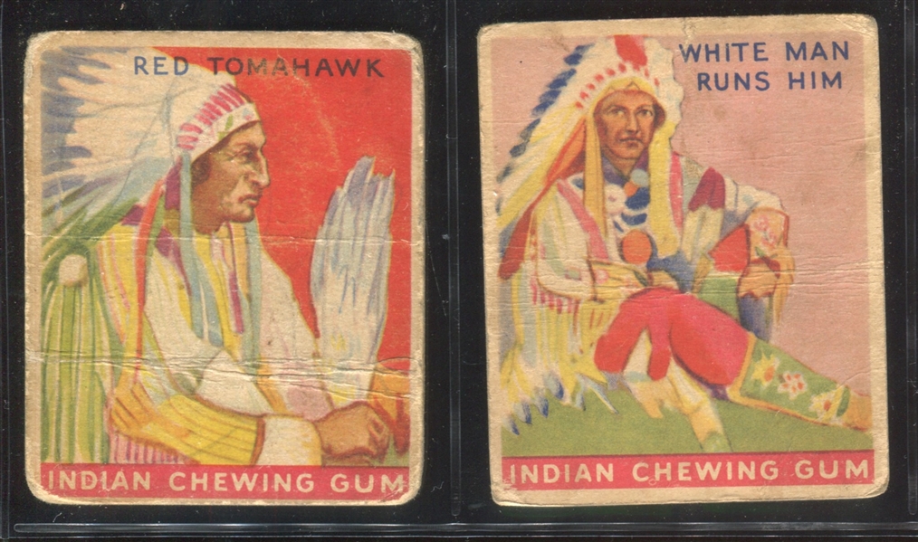 R73 Goudey Gum Indian Gum Lot of (20) Cards