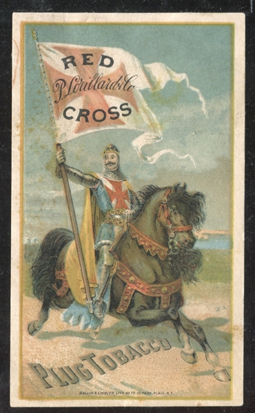 1880's Pair of Tobacco Trade Cards from Drummond/Red Cross