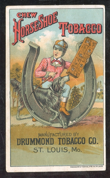 1880's Pair of Tobacco Trade Cards from Drummond/Red Cross