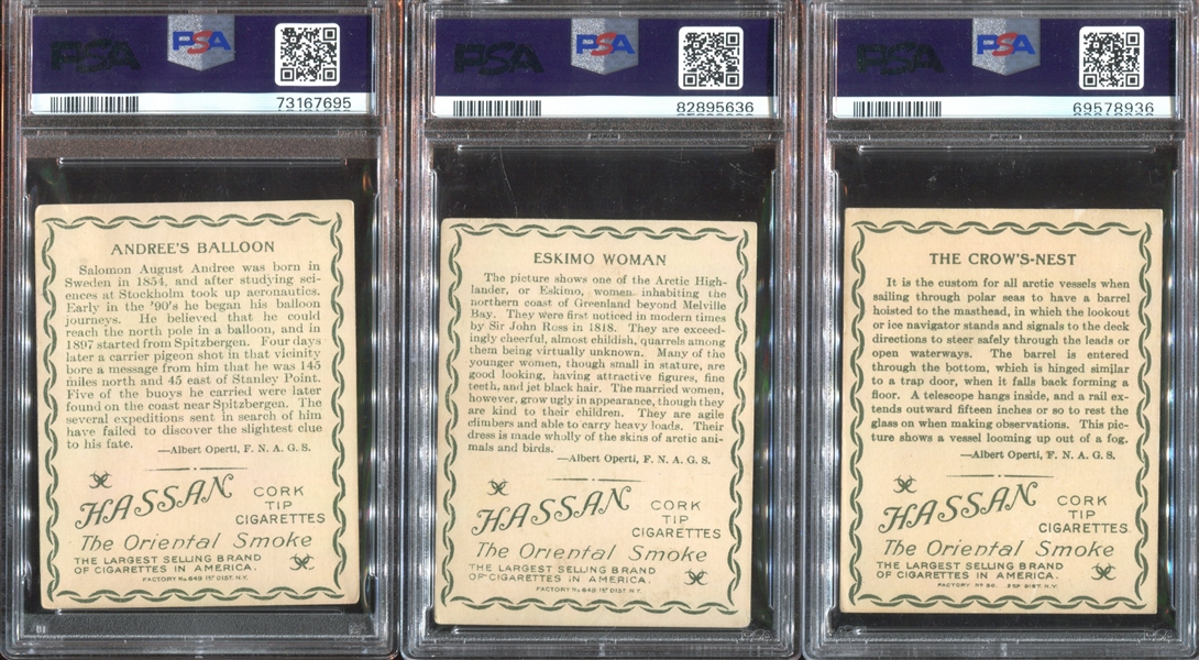 T30 Arctic Series Lot of (3) PSA-Graded Cards