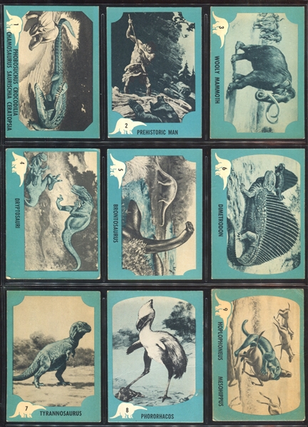 1961 Nu-Cards “Dinosaurs” Complete Set of (80) Cards