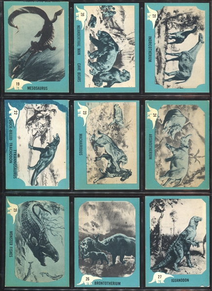 1961 Nu-Cards “Dinosaurs” Complete Set of (80) Cards