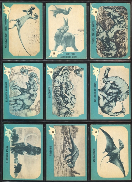 1961 Nu-Cards “Dinosaurs” Complete Set of (80) Cards