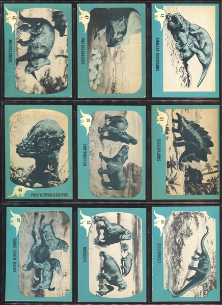 1961 Nu-Cards “Dinosaurs” Complete Set of (80) Cards