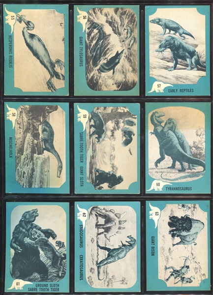 1961 Nu-Cards “Dinosaurs” Complete Set of (80) Cards