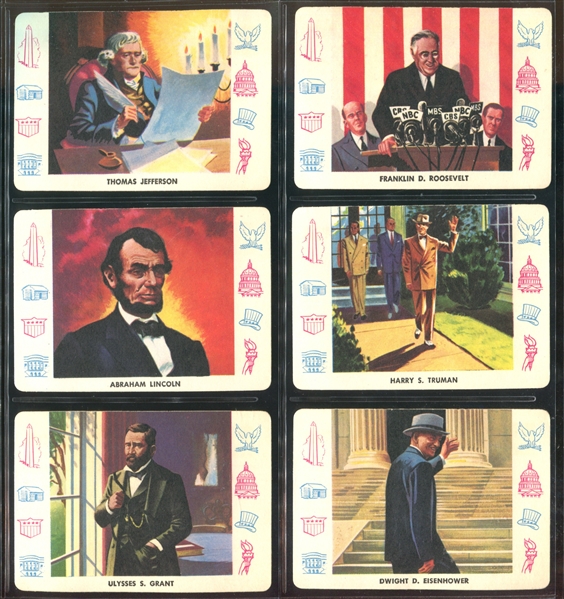 R754 Card-O Trading Cards Lot of (30) With Lincoln and Other Presidents