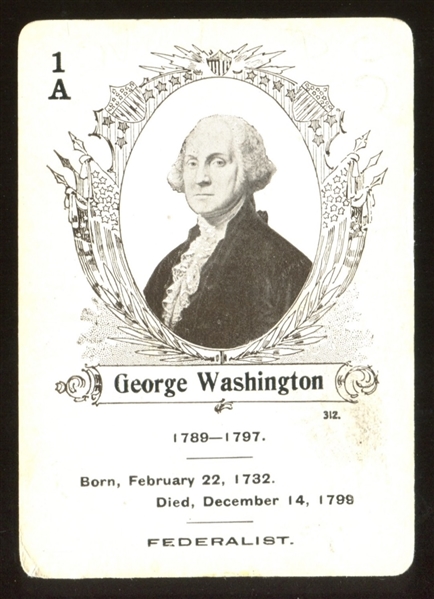 Fantastic George Washington Playing Card